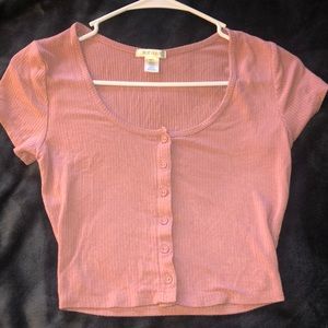 Size small pink crop top